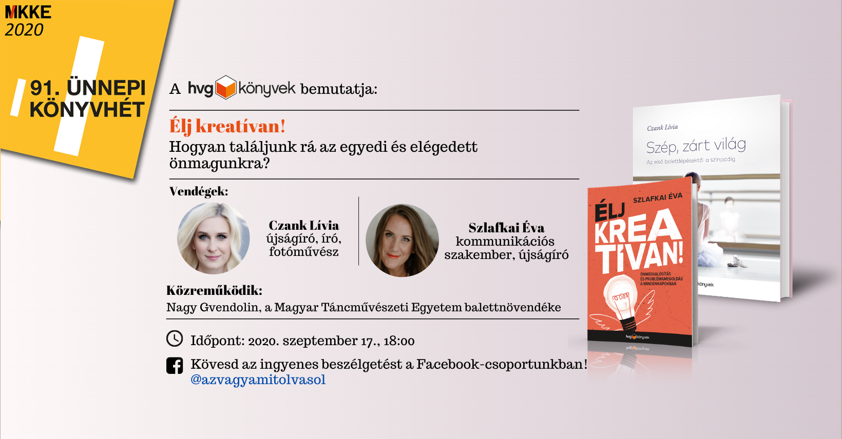 A HVG Könyvek bemutatja: Élj kreatívan!