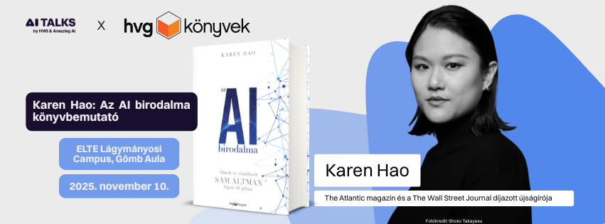 Karen Hao - Az AI birodalma Könyvbemutató és dedikálás